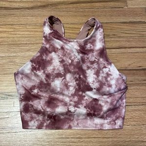 Athleta Conscious Crop Rose Tie Dye